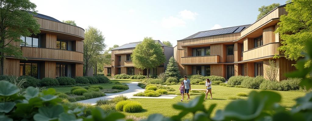 친환경 디자인의 주거 단지
