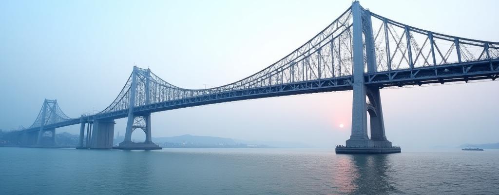 웅장한 강철 다리